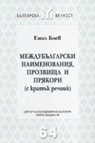 Междубългарски наименования, прозвища и прякори /с кратък речник/
