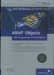 ABAP Objects-ABAP Programming in SAP NetWeaver