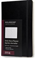 Бележник Moleskine 2014 12 Month Daily Planner Large Soft Cover Black [5821]