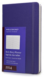 Бележник Moleskine 2014 12 Month Large Hard Cover Daily Planner Brilliant Violet [6064]