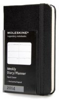 Бележник Moleskine 2014 12 Month Weekly Planner Extra Small Hard Cover Black [5586]