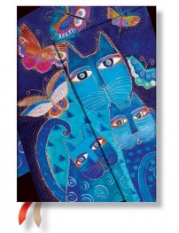 Бележник Paperblanks Diary 2016 Blue Cats & Butterflies/ 0836