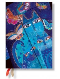 Бележник Paperblanks Diary 2016 Blue Cats & Butterflies/ 0836