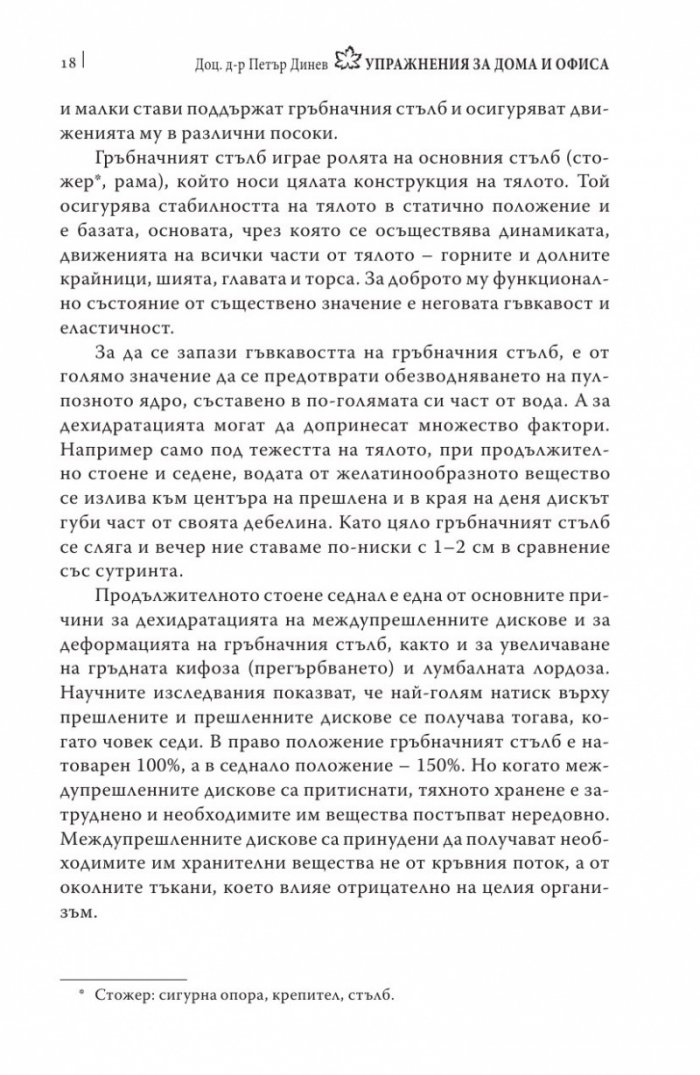 Упражнения за дома и офиса. Флексспайн гимнастика