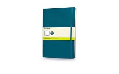 Бележник Moleskine Classic Colored Notebook, Extra Large, Plain, Underwater Blue, Soft Cover [3838]