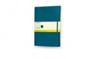 Бележник Moleskine Classic Colored Notebook, Extra Large, Plain, Underwater Blue, Soft Cover [3838]