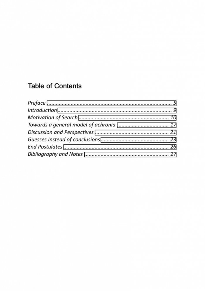 Achronia and Social Control