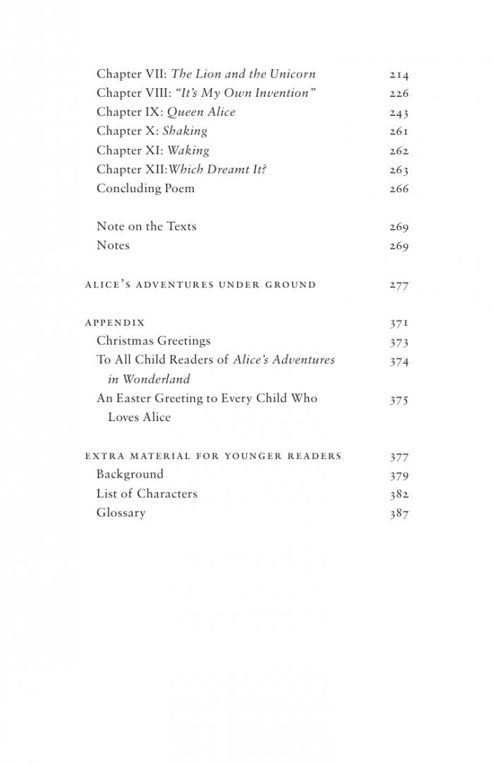 Alice's Adventures in Wonderland, Through the Looking Glass and Alice's Adventures Under Ground