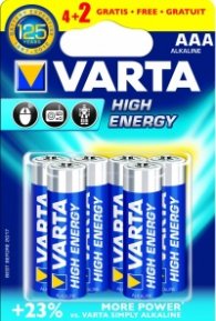 Батерия VARTA HIGH ENERGY LR 03 AAA  4+2 бр.