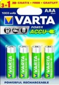 Батерия VARTA Power Accu NiMh 1000 mAh HR03 AAA 3+1бр.