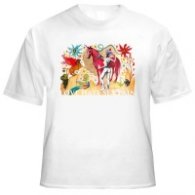 Фланелка Love, Hate, Sex бяла