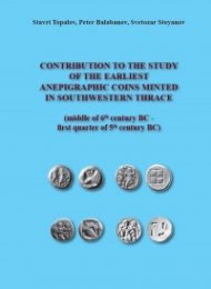 Contribution to the Study of the Earlist Anepigraphic Coins Minted in Southwestern Thrace