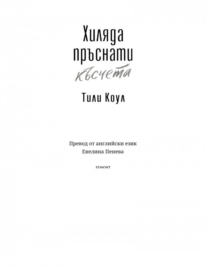 Хиляда пръснати късчета