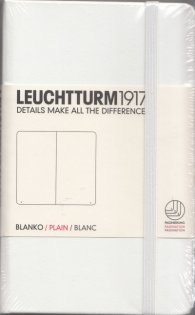 Бележник Leuchtturm 1917 Pocket Blanko [Plain], Hardcover, White/ 338743