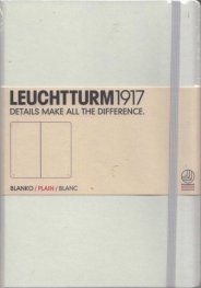 Бележник Leuchtturm 1917 Medium Blanko [Plain], Hardcover, White/ 338 725